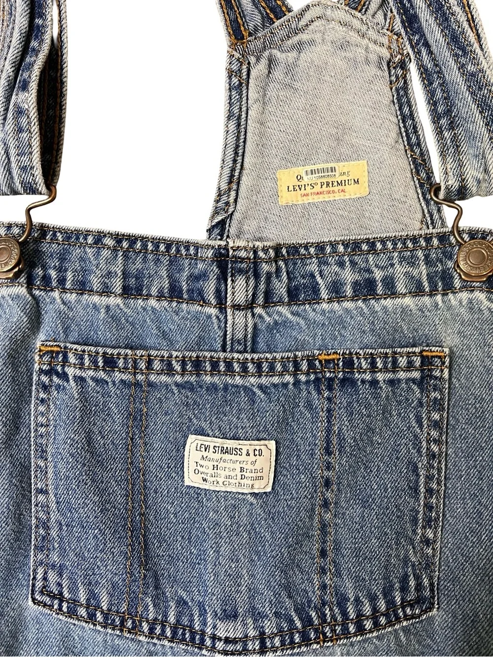 LEVI'S WOMEN'S ABOUT LAST WEEK VINTAGE OVERALLS Small
